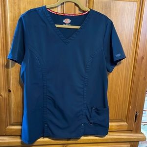 Dickies Xtreme Stretch Navy Scrub top